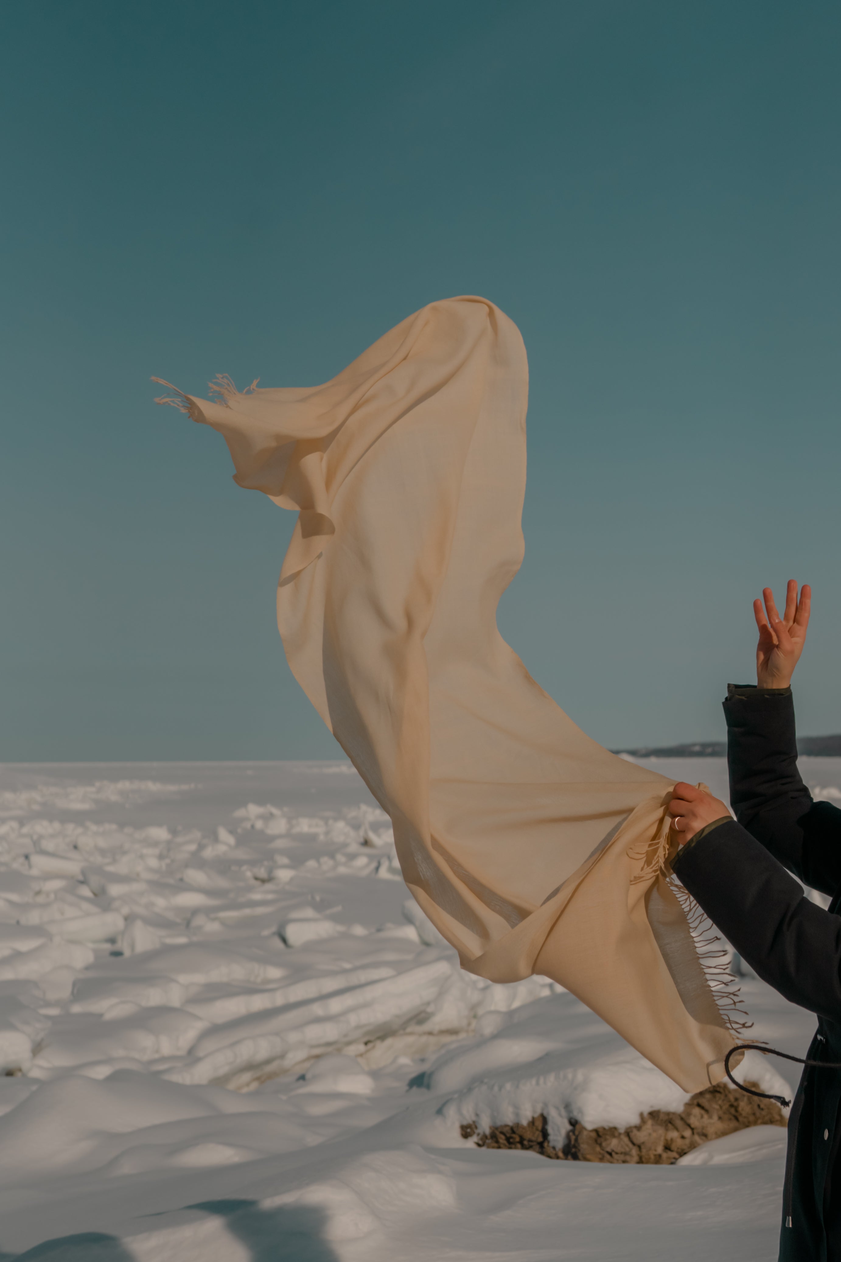 Foulard de mérinos – Sorgho