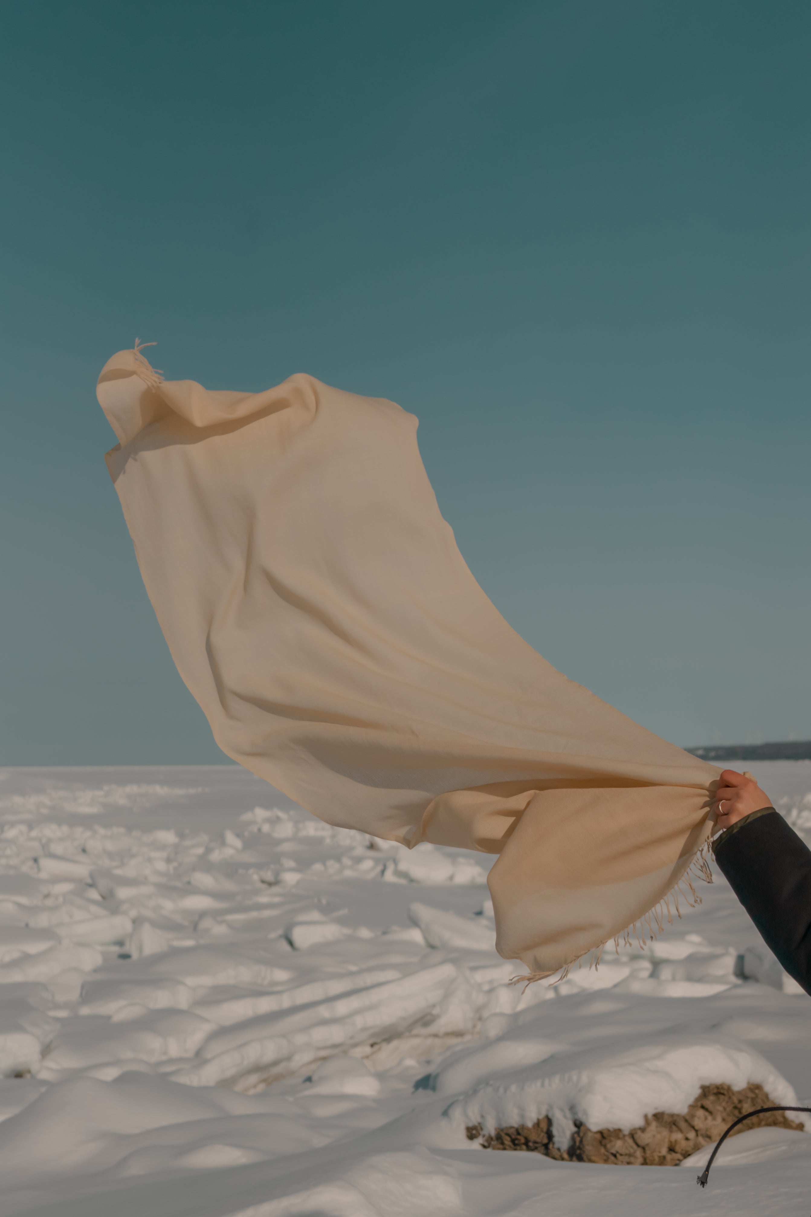 Foulard de mérinos – Sorgho