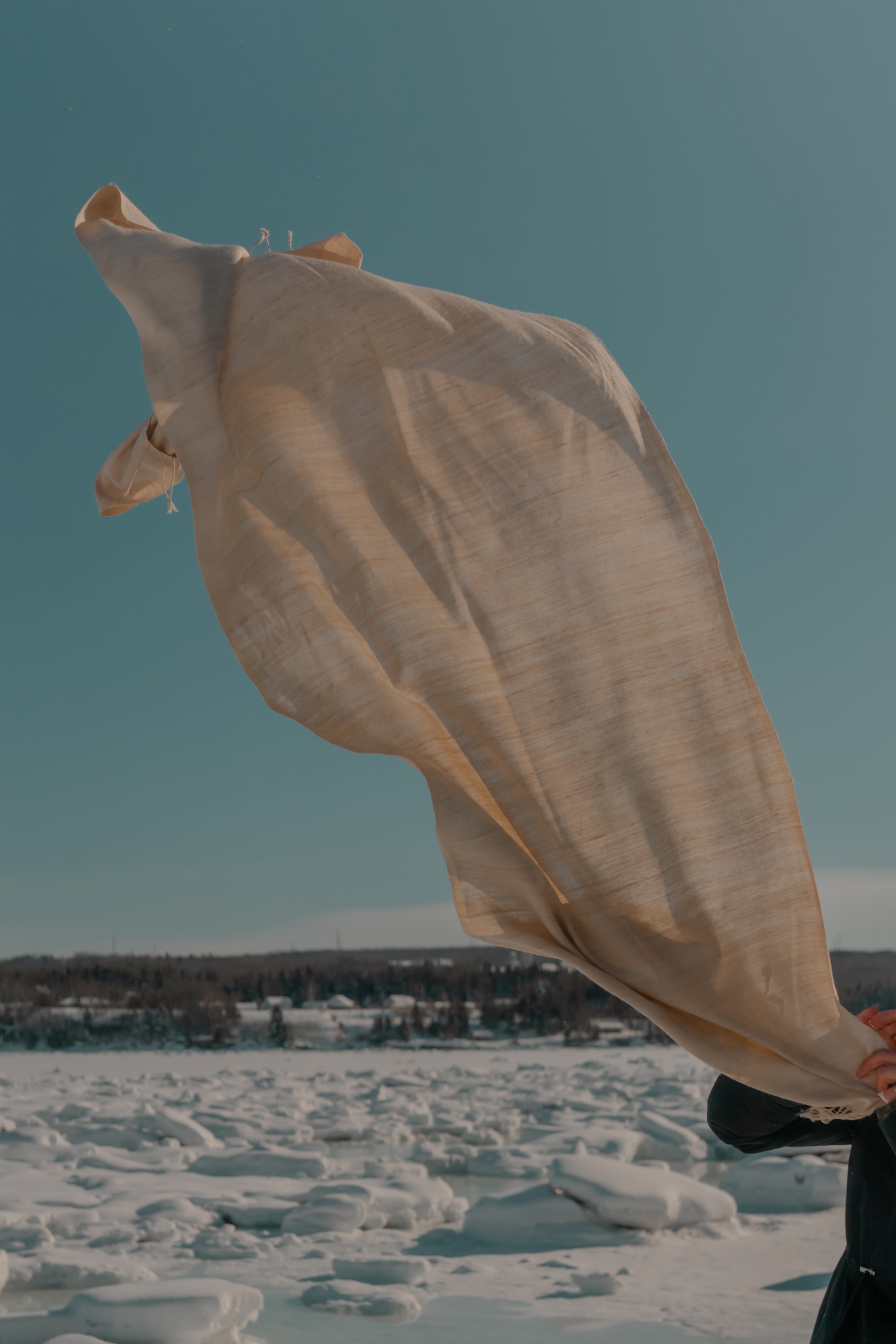 Foulard de soie Eri – Sorgho