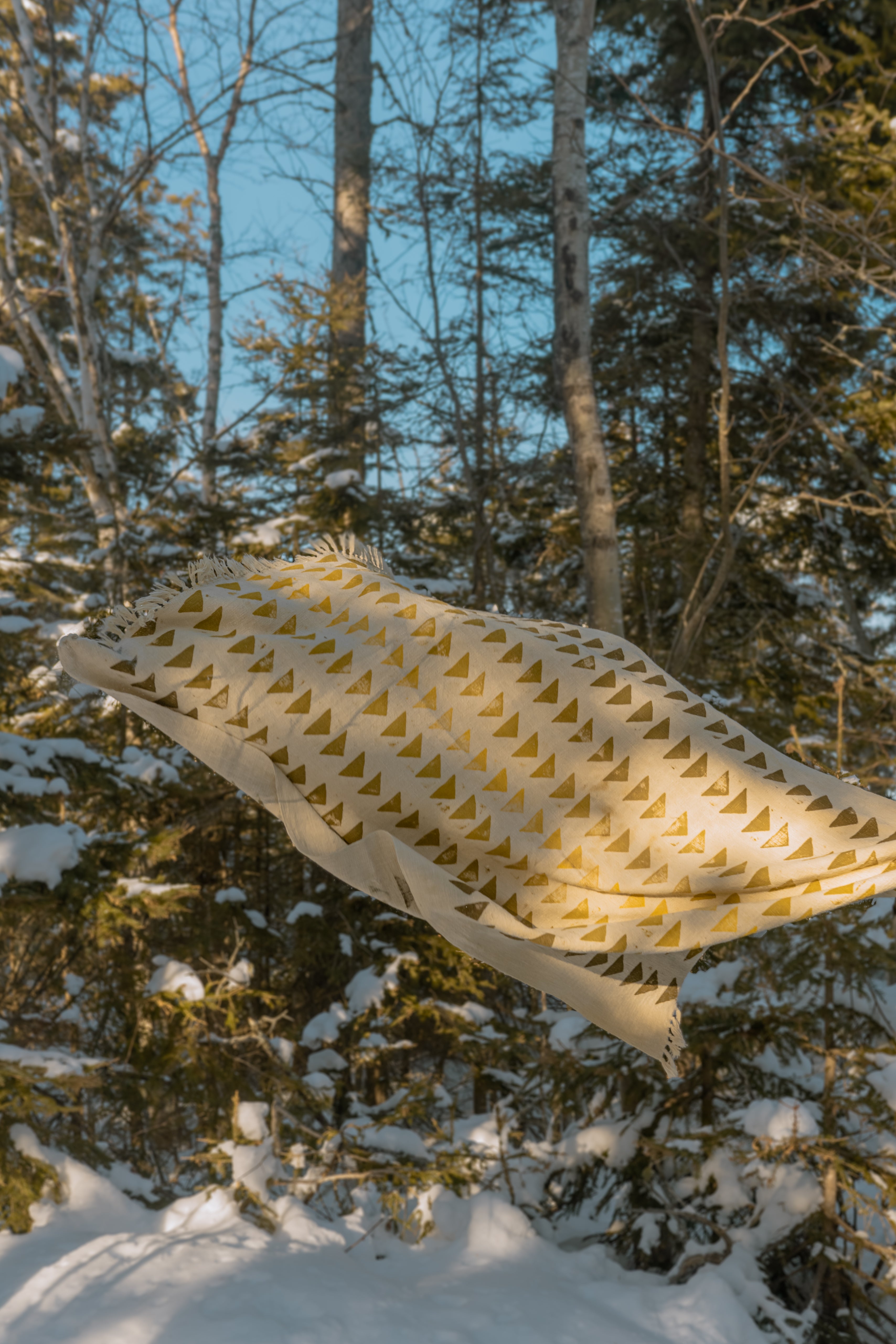 Jeté de coton – Verge d'or