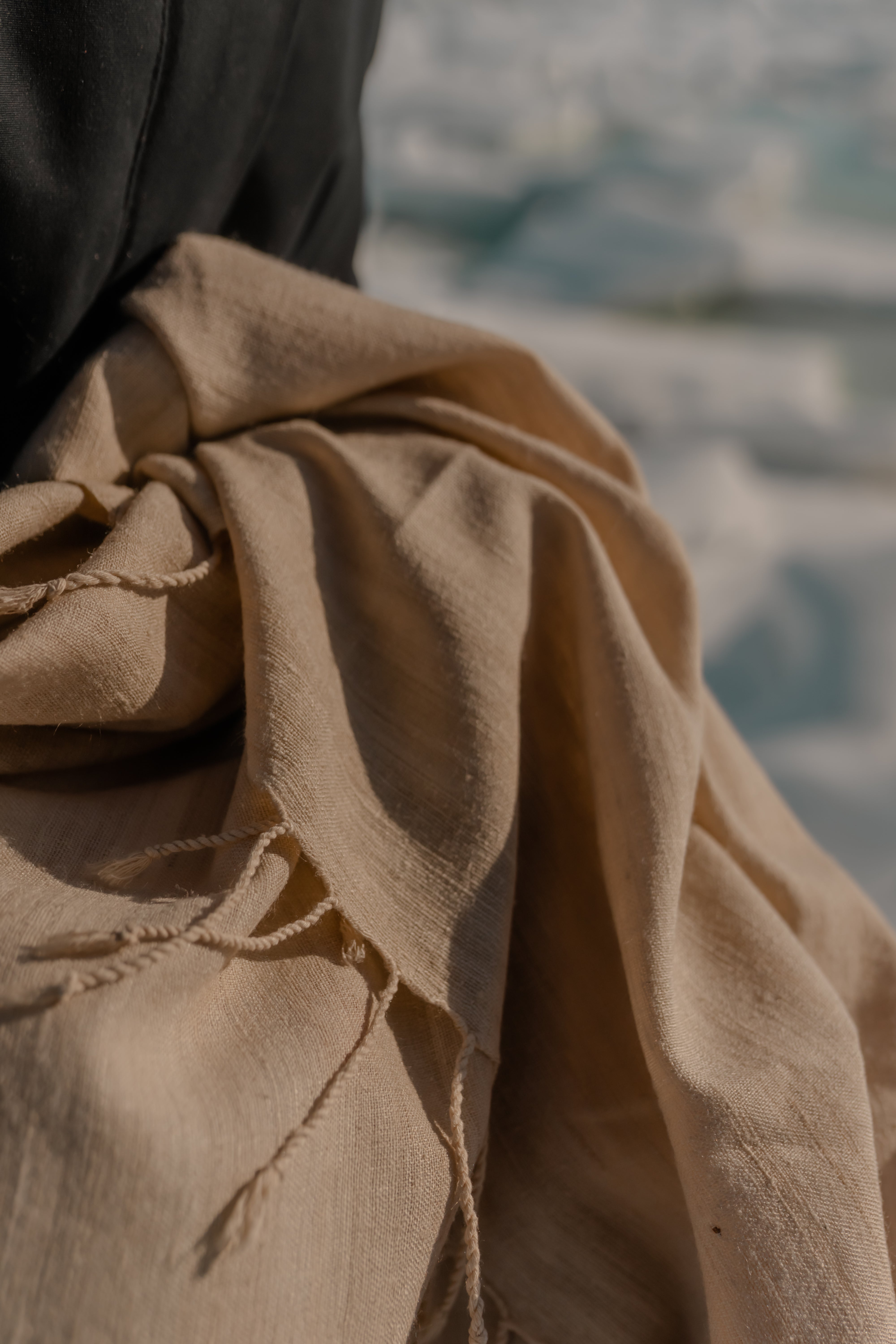 Foulard de soie Eri – Sorgho