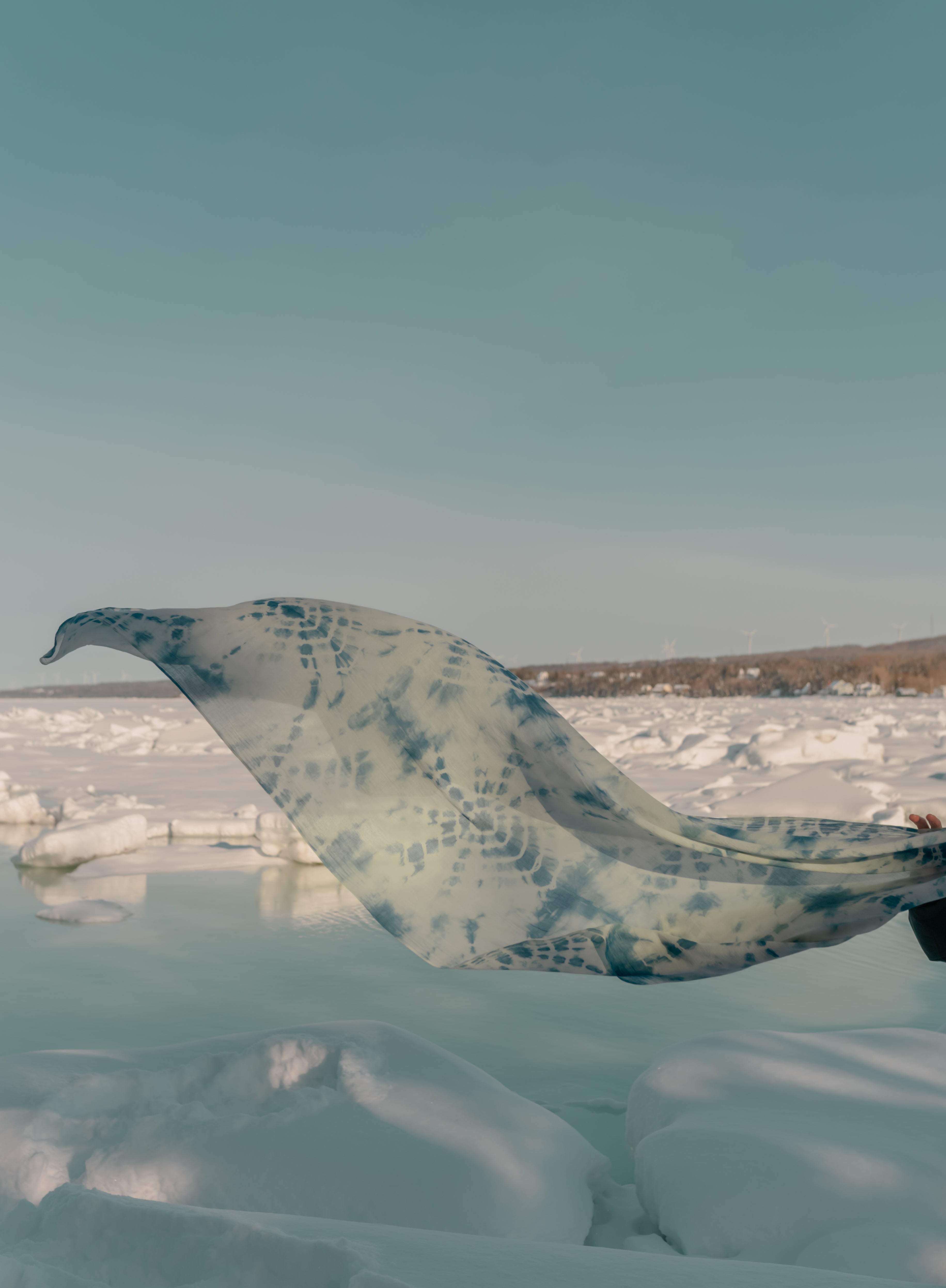 Foulard de coton – Indigo japonais